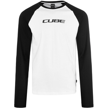 T-Shirt CUBE ORGANIC Manches Longues Blanc/Noir 2023 CUBE Probikeshop 0